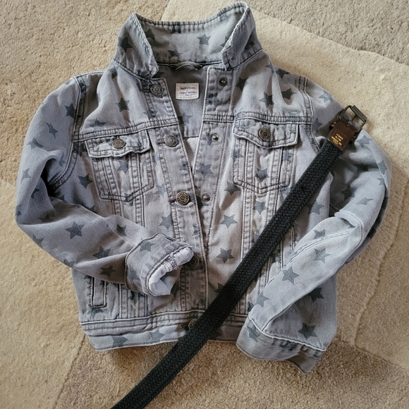 George Other - 7/8 Girl George Jean Jacket with size S/M Brown Stretchy Belt